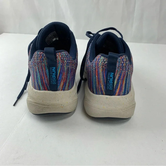 Skechers Womens 8 Go Run Elevate Multicolored Knit Athletic Shoes Lace-Up - Picture 2 of 6